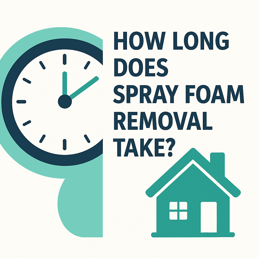spray foam removal time