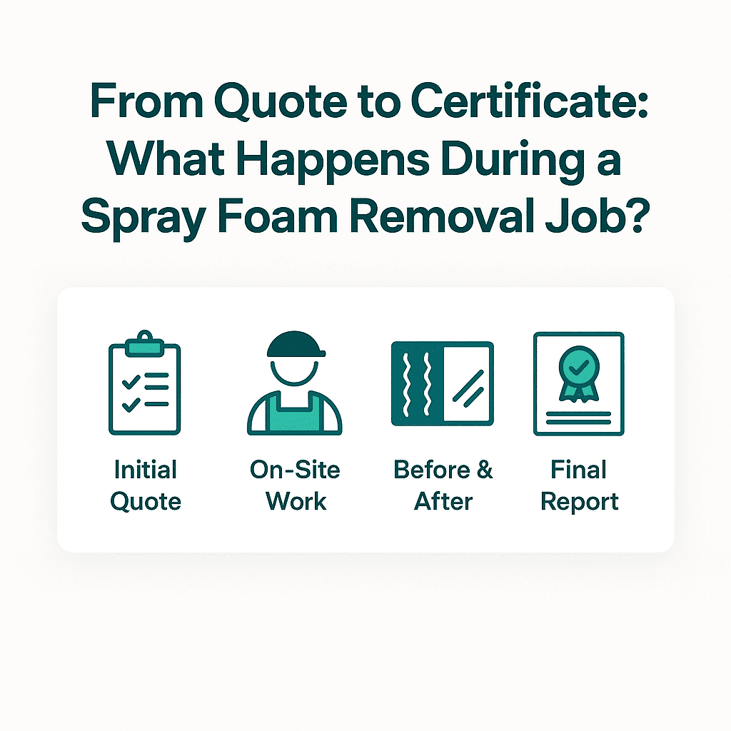 spray foam removal process